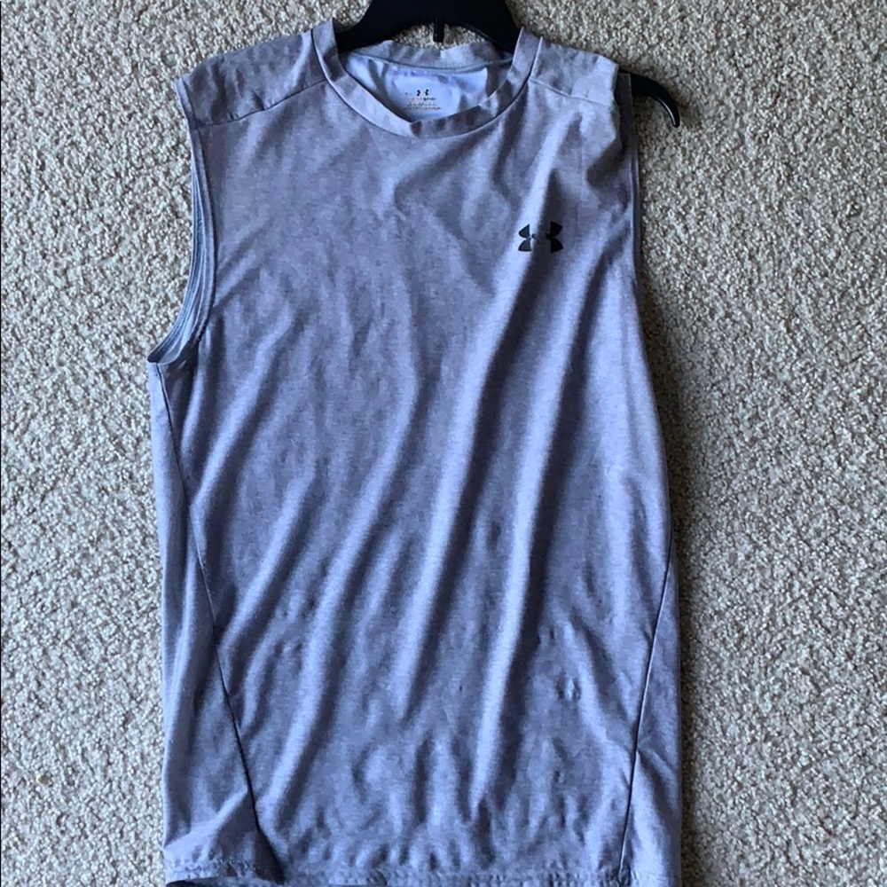 Gray Under Armour Sleeveless